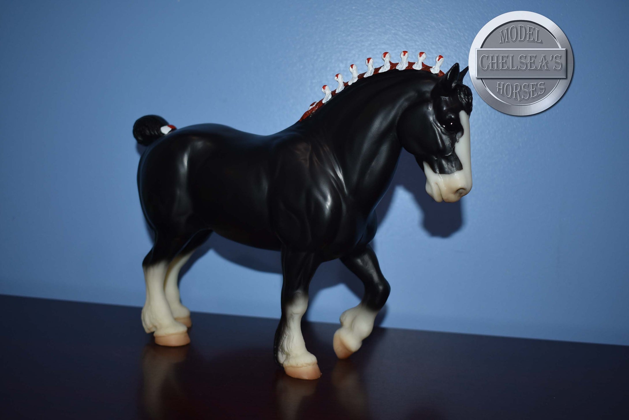 Grayingham Lucky Lad-Breyerfest Exclusive-Clydesdale Stallion Mold-Breyer Traditional