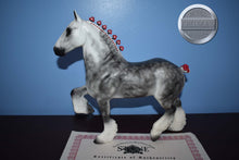 Load image into Gallery viewer, Snow Dragon-Artisans Hall Dapple Grey Shire-Ed Gonzales-Trotting Drafter-Peter Stone