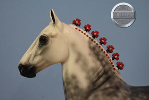 Snow Dragon-Artisans Hall Dapple Grey Shire-Ed Gonzales-Trotting Drafter-Peter Stone