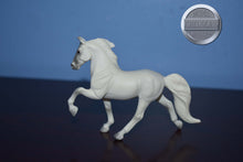 Load image into Gallery viewer, Grey with Blue and Purple Ribbon-Tennessee Walking Horse Mold-Breyer Stablemate