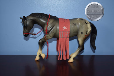 Black Roan Appaloosa with Riding Blanket-Performance Horse Mold-Peter Stone