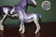 Load image into Gallery viewer, Hyacinth and Wisteria-Unicorn Clydesdale Mare and Foal Mold-Breyer Traditional