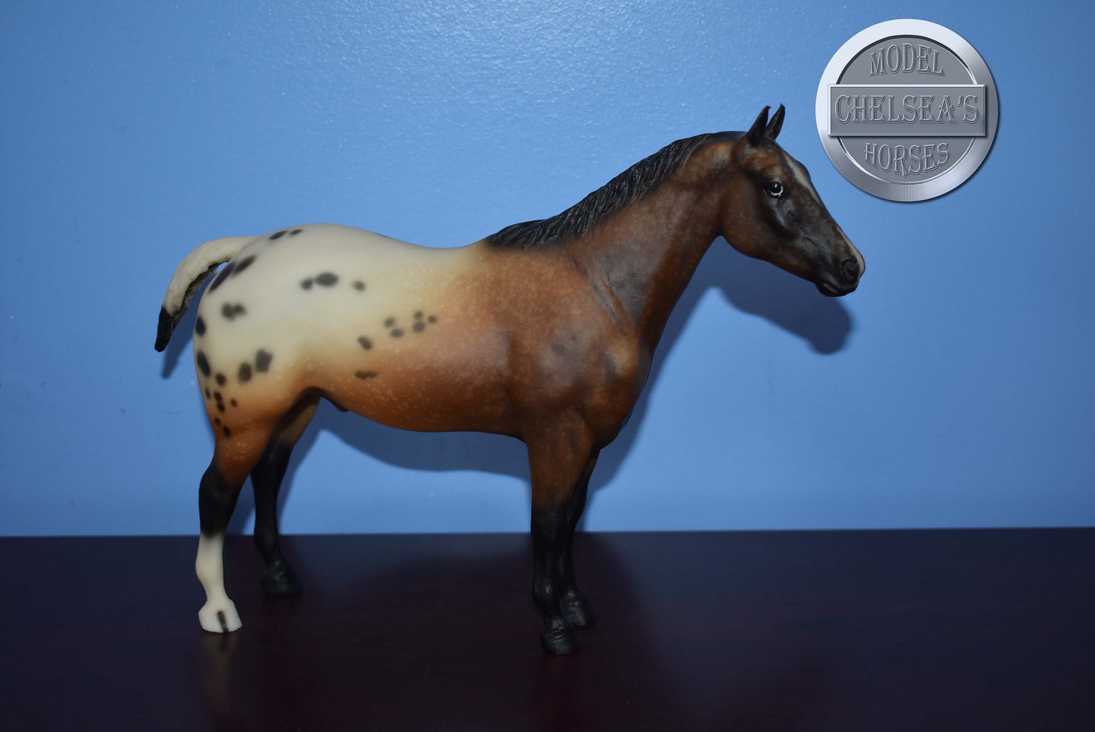 Bay Roan Blanket Appaloosa-Appaloosa Performance Horse Mold-Breyer Traditional