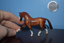 Load image into Gallery viewer, Chestnut Hanoverian-WEG Exclusive-Hanoverian Mold-Breyer Stablemate