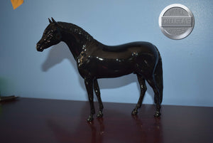 Coal-Holiday Web Special-RARE-Only 24 Produced-German Riding Pony Mold-Breyer Traditional