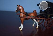 Load image into Gallery viewer, Doctor's Buggy with Chestnut Splash Pinto Saddlebred-Breyer Stablemate