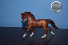Load image into Gallery viewer, Chestnut-Competing at Games-Cantering Warmblood Mold-Breyer Stablemate