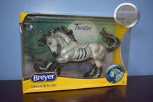 Load image into Gallery viewer, Thriller-Halloween Exclusive-New in Box-Damaged Box-Gypsy Vanner Mold-Breyer Traditional