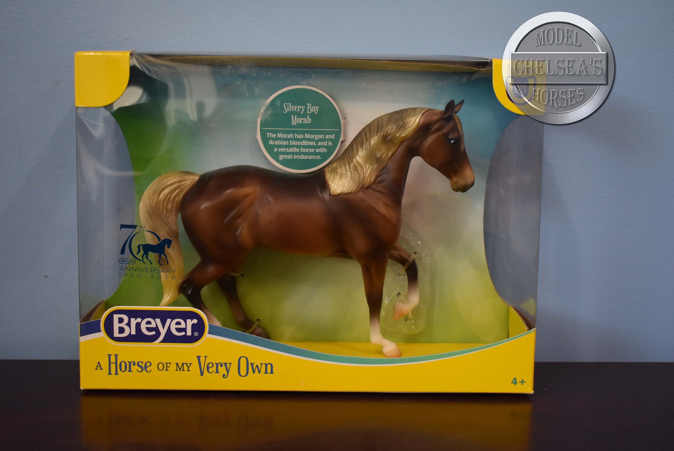 Silver Bay Morab-Morgan Stallion Mold-New in Box-Breyer Classic