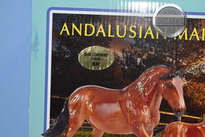 Poppy and Ollie-ALABASTER VERSION-Vintage Club Exclusive-Andalusian Mare and Foal Mold-New in Box-Breyer Traditional