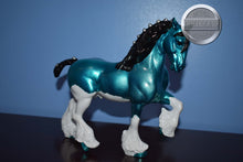 Load image into Gallery viewer, Custom Decorator Splash Aqua Shire-Shire B Mold-Breyer Classic