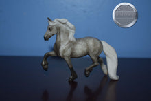 Load image into Gallery viewer, Dapple Grey Freisian from Stablemates Gift Collection-Freisian Mold-Breyer Stablemate