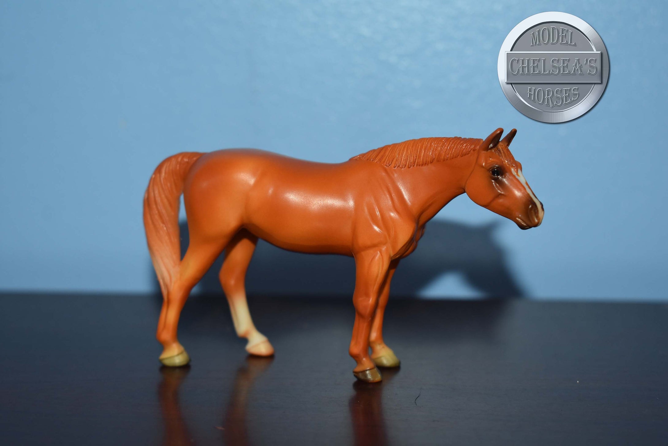 Chestnut Standing Quarter Horse-Breyer Stablemate