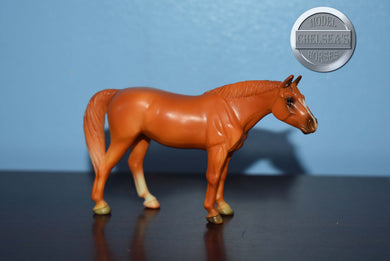 Chestnut Standing Quarter Horse-Breyer Stablemate