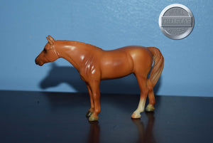 Chestnut Standing Quarter Horse-Breyer Stablemate