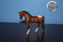 Load image into Gallery viewer, Bay Blanket Appaloosa-Standing Thoroughbred Mold-Breyer Stablemate
