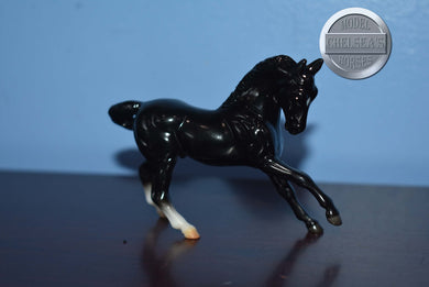 Black Warmblood from Competing at Games Set-Breyer Stablemate