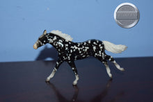 Load image into Gallery viewer, Black Filigree Chase from TSC Mystery Bags-Thoroughbred Mold-Breyer Stablemate