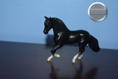 Black Cantering Morgan (4 socks)-Breyer Stablemate