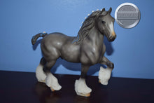 Load image into Gallery viewer, Grey Shire with Blue Bobs-Breyer Classic