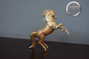 Blue Decorator Fantasy-Rearing Arabian Mold-Breyer Stablemate