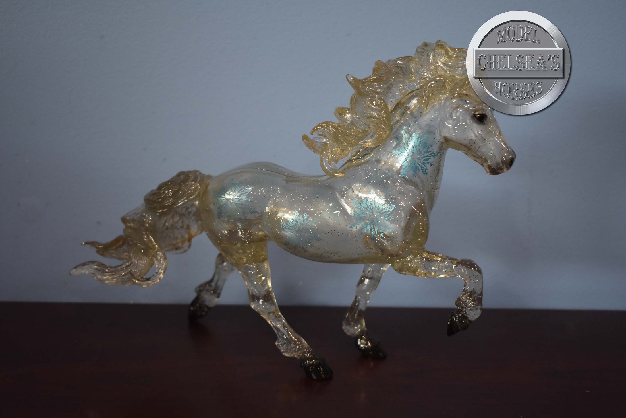 Jol-Clear Variation-Holiday Exclusive-Icelandic Pony Mold-Breyer Traditional