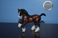 Load image into Gallery viewer, Dark Bay from Pony and Draught Set-Cantering Clydesdale Mold-Breyer Stablemate
