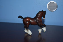 Load image into Gallery viewer, Dark Bay from Pony and Draught Set-Cantering Clydesdale Mold-Breyer Stablemate