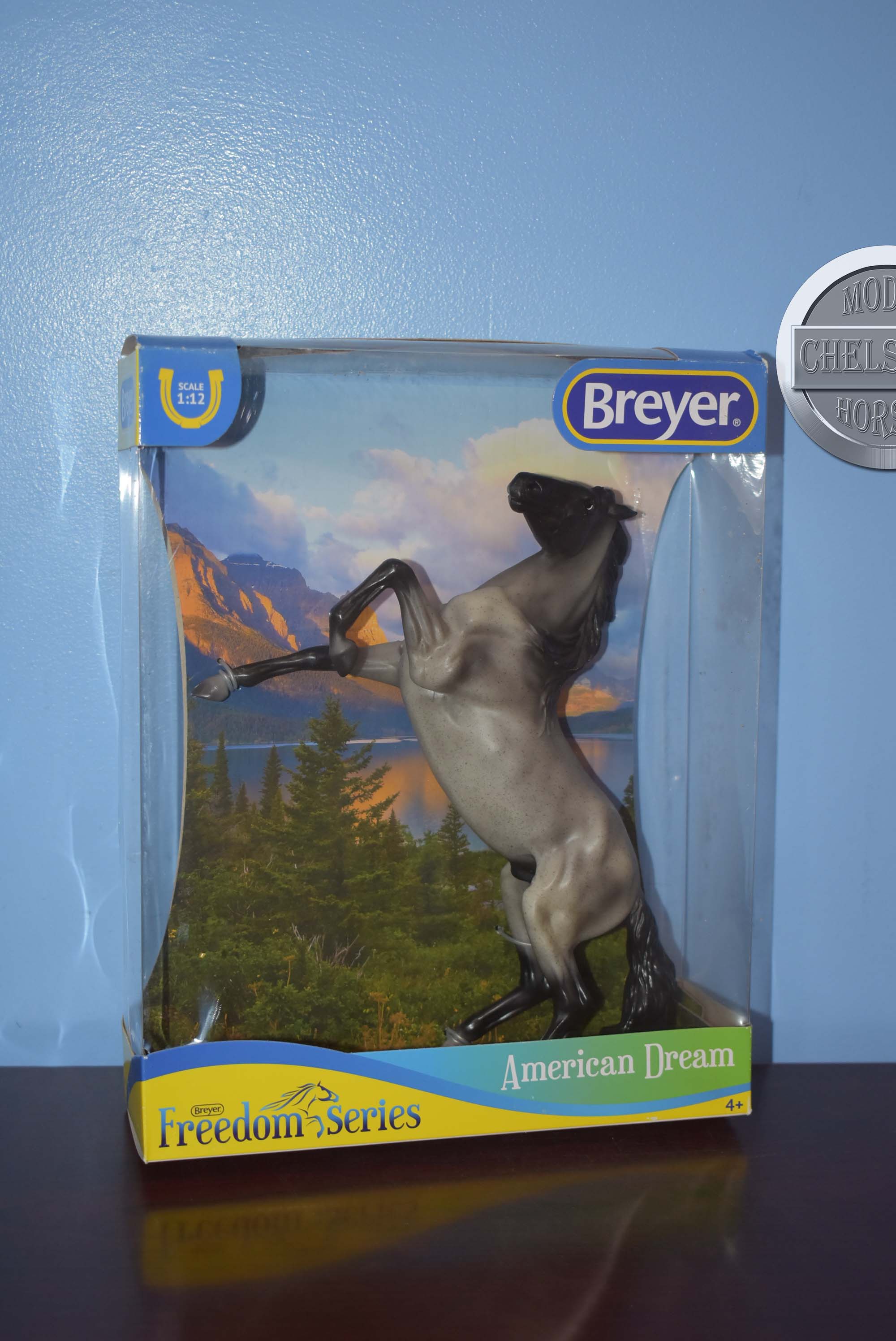 American Dream-Blue Roan Mustang-New in Box-Breyer Classic