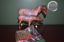 Load image into Gallery viewer, Eve and Claus-Holiday Exclusive-Thoroughbred Nursing Mare and Foal Mold-Breyer Traditional