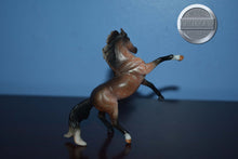 Load image into Gallery viewer, Dapple Rose Grey Andalusian-Rearing Andalusian Mold-Breyer Stablemate