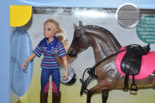 Load image into Gallery viewer, English Horse and Rider Set-Morgan Stallion Mold-New in Box-Breyer Classic