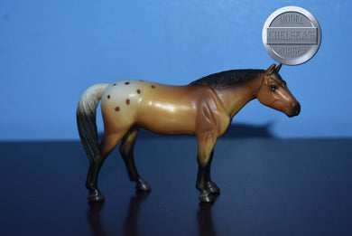 Appaloosa Buckskin-Standing Quarter Horse Mold-Breyer Stablemate