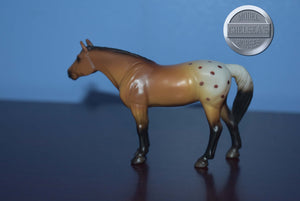 Appaloosa Buckskin-Standing Quarter Horse Mold-Breyer Stablemate