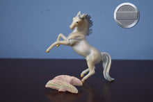Load image into Gallery viewer, Fantasy Play Set Blue Horse with Wings-Rearing Arabian Mold-Breyer Stablemate
