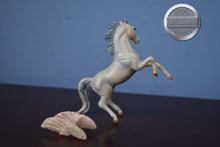 Load image into Gallery viewer, Fantasy Play Set Blue Horse with Wings-Rearing Arabian Mold-Breyer Stablemate