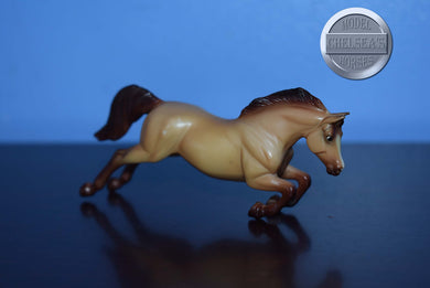 Dun Jumper-NO STAND-Jumping Warmblood Mold-Breyer Stablemate