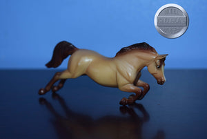 Dun Jumper-NO STAND-Jumping Warmblood Mold-Breyer Stablemate