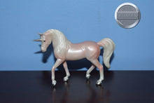 Load image into Gallery viewer, Pale Pink Arabian Unicorn-Walking Arabian Mold-Breyer Stablemate