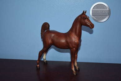 Chestnut Saddlebred Weanling-Saddlebred Weanling Mold-Breyer Traditional