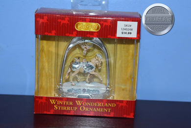 Winter Wonderland Stirrup Ornament-Holiday Exclusive Ornament-New in Box-Breyer Ornament