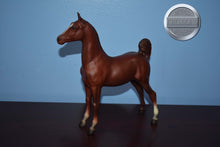 Load image into Gallery viewer, Chestnut Saddlebred Weanling-Saddlebred Weanling Mold-Breyer Traditional