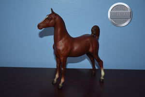 Chestnut Saddlebred Weanling-Saddlebred Weanling Mold-Breyer Traditional