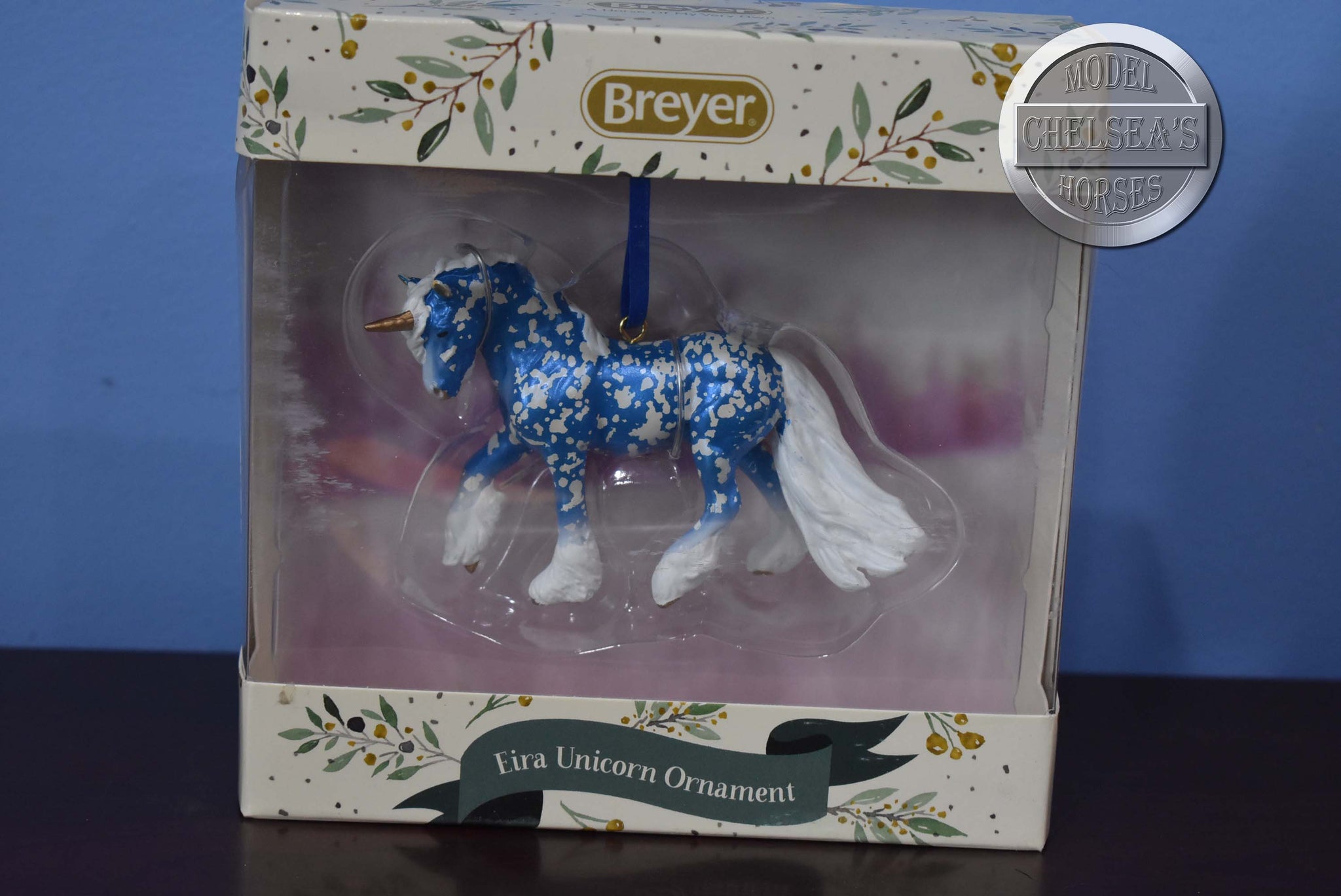 Ornamento Natalizio Breyer Horses 2023 - Pony In Vetro Smerigliato Da Collezione
