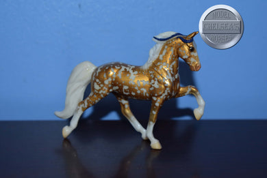Funfetti-Gold Florentine Variation-Breyerfest Exclusive-Tennessee Walking Horse Mold-Breyer Stablemate