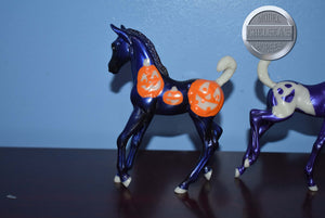 Kasper and Jack-Halloween Exclusive-Trotting Stock Horse and Frolicking Foal Mold-Breyer Classic