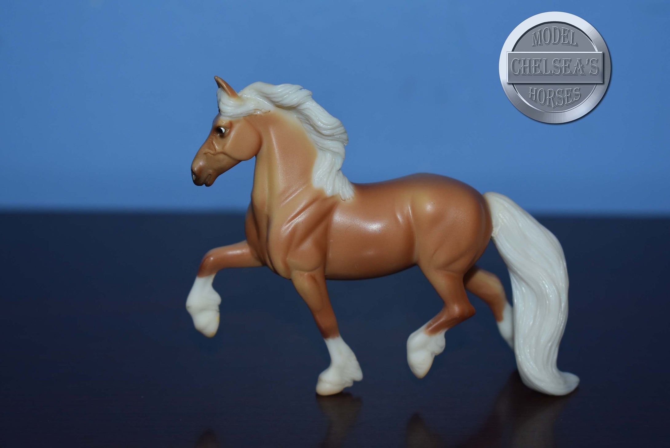 Palomino Friesian from JCP Parade of Breeds V-Friesian Mold-Breyer Stablemate