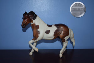 Bay and White Paint Let's Go Riding-Ranch Horse Mold-Breyer Traditional