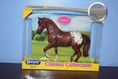 Chestnut Appaloosa-Warmblood Stallion Mold-New in Box-Breyer Classic