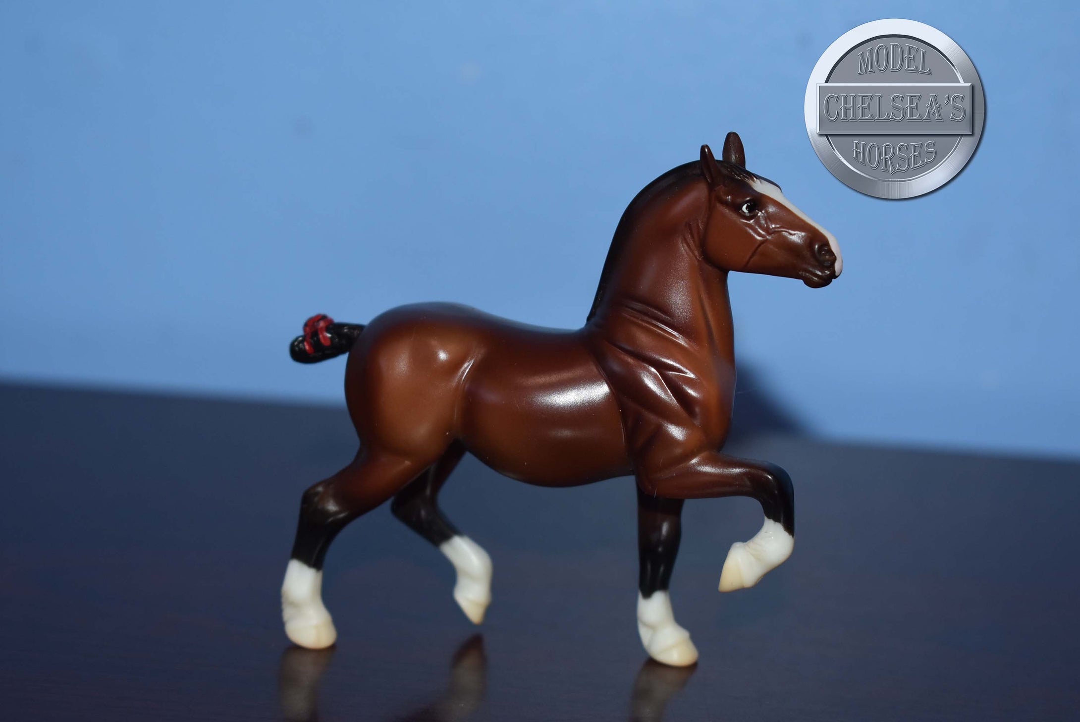 Bay Belgian from JCP Parade of Breeds V-Belgian Mold-Breyer Stablemate